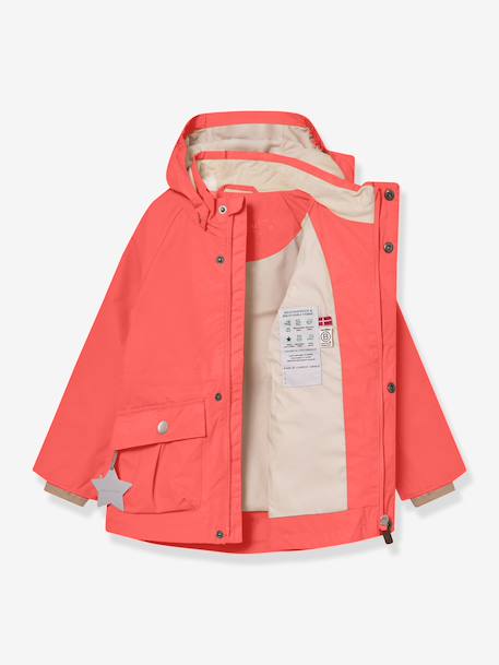 Parka mi-saison fille MATALLURE bleu foncé+marine+tomette 8 - vertbaudet enfant 