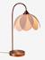 Lampe à poser abat-jour fleur pied métal beige 3 - vertbaudet enfant 