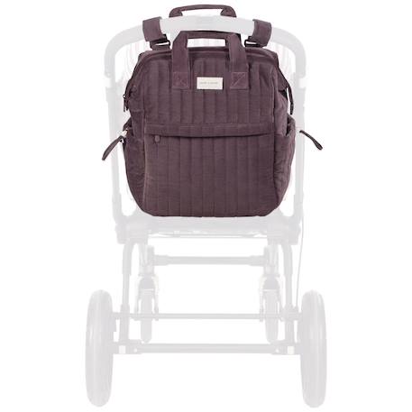 Sac à dos à langer cherry velvet Mauve 2 - vertbaudet enfant 