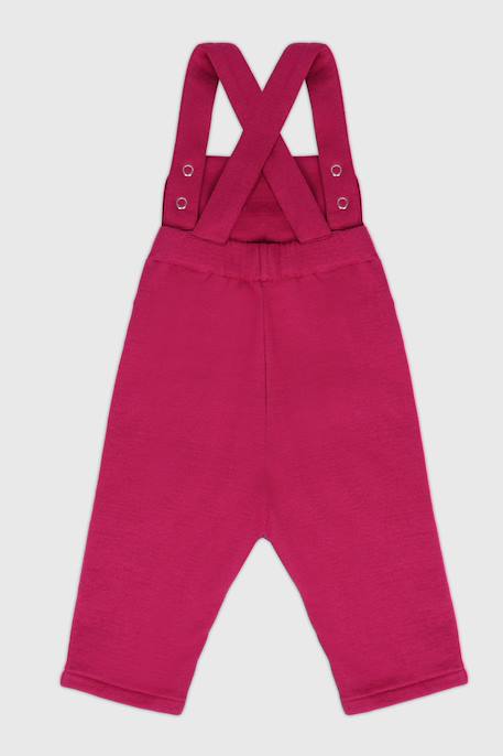 Salopette molletonnée en coton bébé Blue saphir+Delhi 5 - vertbaudet enfant 