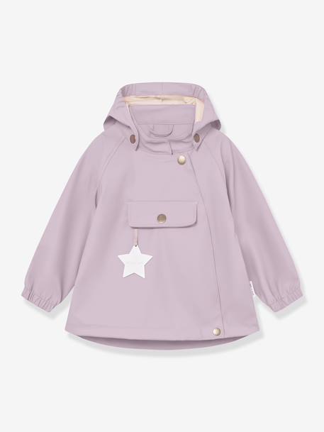 Ensemble de pluie : veste imperméable & pantalon salopette bébé MATWAINIS MINI A TURE mauve+tomette 2 - vertbaudet enfant 