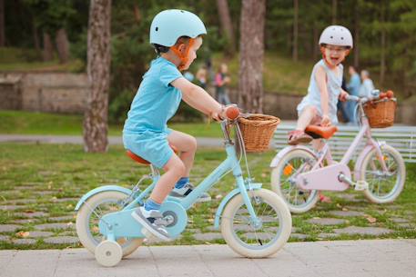 Vélo 12 pouces – enfant 2-4 ans Bleu marine+Bleu turquoise+Crème+Rose 8 - vertbaudet enfant 