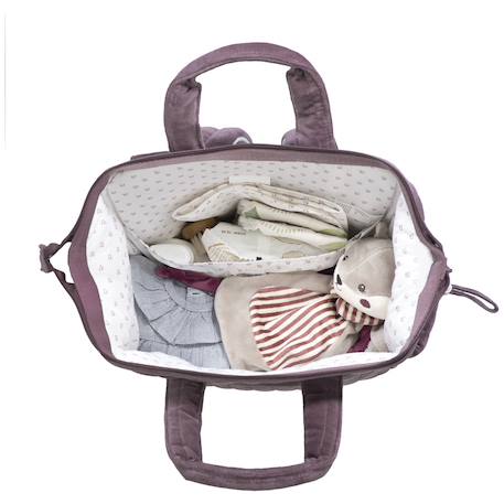 Sac à dos à langer cherry velvet Mauve 6 - vertbaudet enfant 