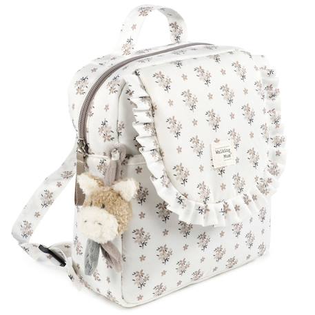 Sac à dos enfant léger en polyester – Idéal crèche, promenades Gris, rose 2 - vertbaudet enfant 