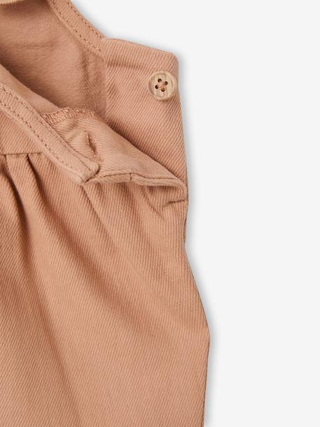 Salopette bébé fille en twill noix de pécan 4 - vertbaudet enfant 