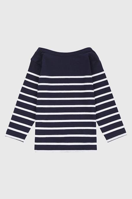 Marinière en coton léger enfant Blanc/navire+Navire/blanc+Navire/braise 4 - vertbaudet enfant 