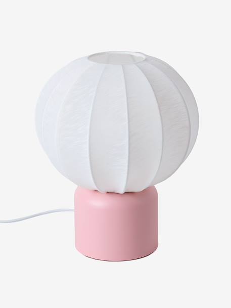 Lampe à poser forme boule pied métal rose+vert sauge 2 - vertbaudet enfant 