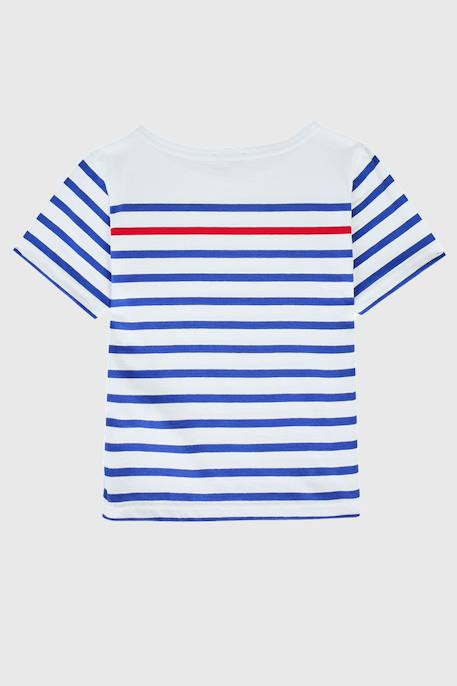Marinière en coton léger enfant Blanc/etoile/braise 2 - vertbaudet enfant 