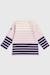 Marinière bébé rayures placées en coton Nature/romolo/marine deep+Scotch / coral gold / sequ 2 - vertbaudet enfant 