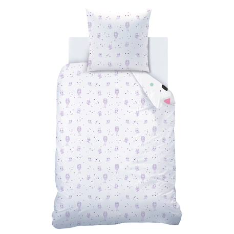 Parure de lit imprimée 100% coton, gabby et la maison magique funny Blanc 3 - vertbaudet enfant 