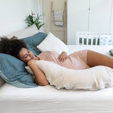 Coussin de grossesse et allaitement comfy big Beige+Gris foncé+Rose+Vert 4 - vertbaudet enfant 