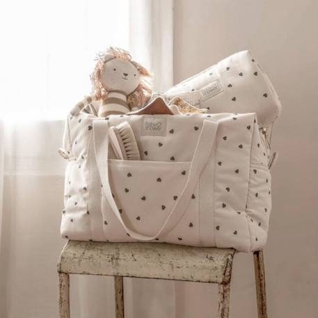 Sac de maternité camila rock & love Ecru, noir 2 - vertbaudet enfant 