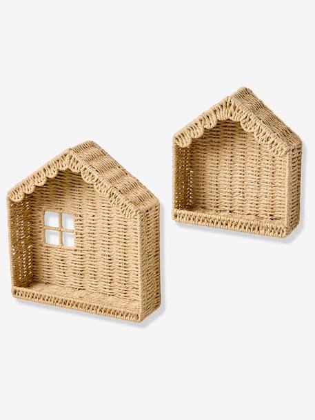 Lot 2 étagères maison beige 5 - vertbaudet enfant 