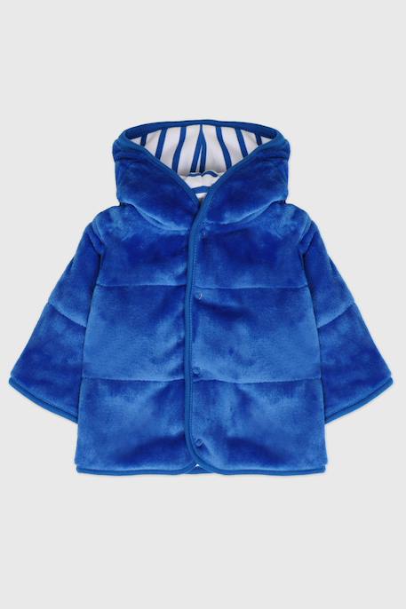 Veste réversible molletonnée en coton bébé Blanc / cobalto+Blanc / lupin 3 - vertbaudet enfant 