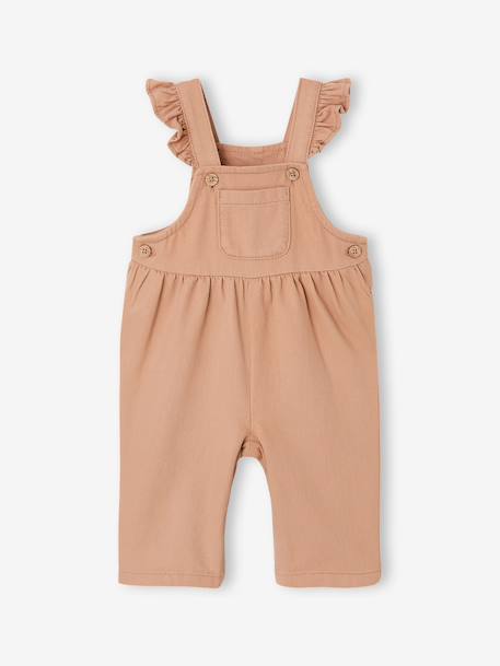 Salopette bébé fille en twill noix de pécan 1 - vertbaudet enfant 