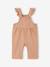 Salopette bébé fille en twill noix de pécan 1 - vertbaudet enfant 