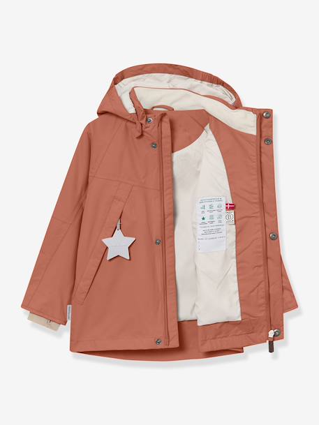 Veste imperméable à capuche garçon MATVALON MINI A TURE brun 2 - vertbaudet enfant 
