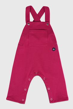 -Salopette molletonnée en coton bébé
