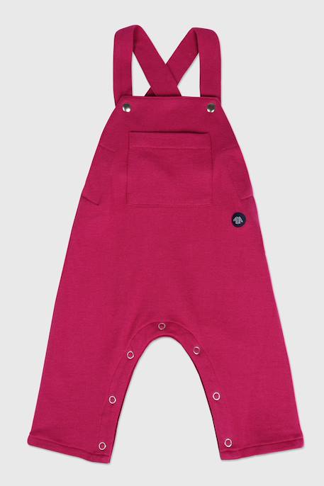 Salopette molletonnée en coton bébé Blue saphir+Delhi 4 - vertbaudet enfant 