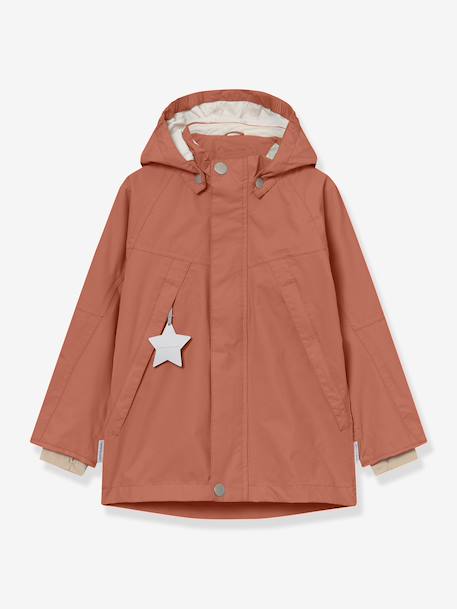 Veste imperméable à capuche garçon MATVALON MINI A TURE brun 1 - vertbaudet enfant 