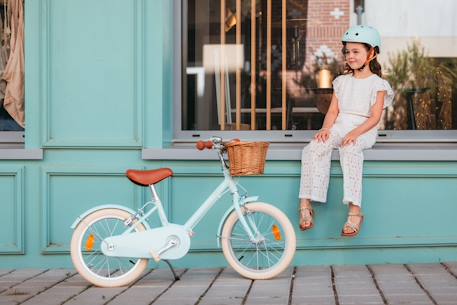 Vélo enfant à pédales - 16 pouces Bleu marine+Bleu turquoise+Crème+Rose 8 - vertbaudet enfant 
