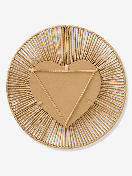 Miroir coeur en corde de papier beige 3 - vertbaudet enfant 