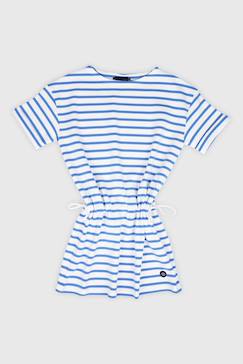 -Robe rayée en coton épais enfant