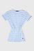 Robe rayée en coton épais enfant Blanc/blue saphir 1 - vertbaudet enfant 