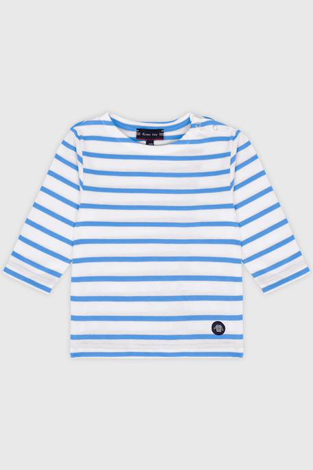 Marinière en coton léger bébé Blanc / delhi+Blanc/ peach nectar+Blanc/blue saphir+Blanc/desert flower+Blanc/detroit+Blanc/placid blue+Bleu lavande/marmo 5 - vertbaudet enfant 