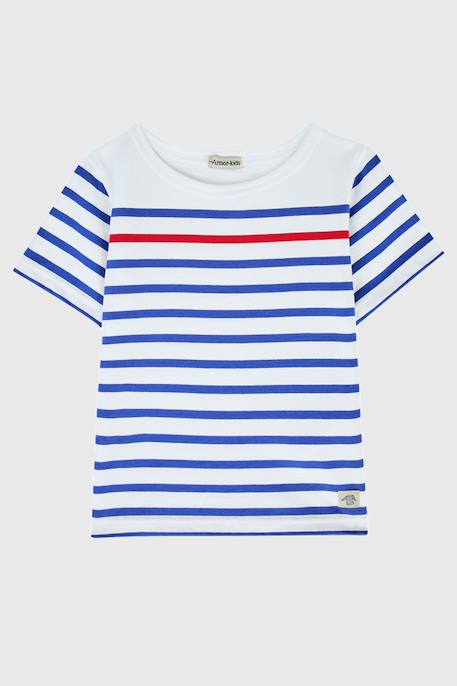 Marinière en coton léger enfant Blanc/etoile/braise 1 - vertbaudet enfant 