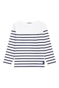 Garçon-T-shirt, polo, sous-pull-Marinière en coton léger enfant