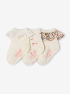 -Lot de 3 paires de chaussettes bébé fille