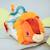 Peluche d’activités bébé avec miroir et textures – Jouet d’éveil sensoriel, dès 3 mois Orange, jaune, bleu 3 - vertbaudet enfant 