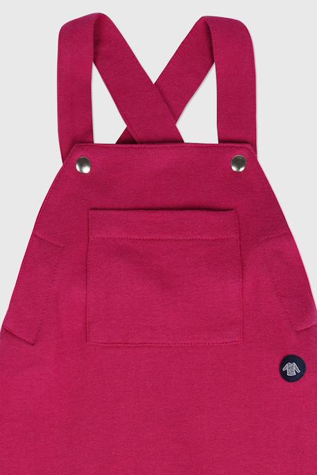 Salopette molletonnée en coton bébé Blue saphir+Delhi 6 - vertbaudet enfant 