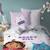 Parure de lit imprimée 100% coton, gabby et la maison magique funny Blanc 1 - vertbaudet enfant 