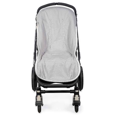 Chancelière mi-saison i love vichy Gris 3 - vertbaudet enfant 