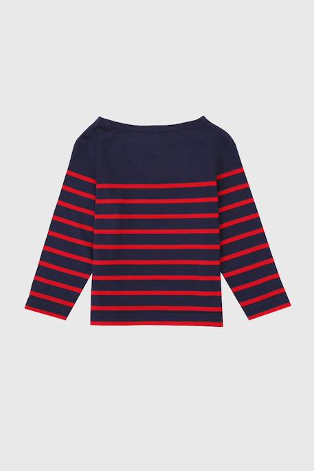Marinière en coton léger enfant Blanc/navire+Navire/blanc+Navire/braise 7 - vertbaudet enfant 