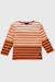 Marinière bébé rayures placées en coton Nature/romolo/marine deep+Scotch / coral gold / sequ 3 - vertbaudet enfant 