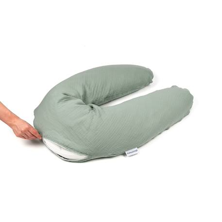 Coussin de grossesse et allaitement comfy big Gris foncé+Terracotta+Vert 12 - vertbaudet enfant 