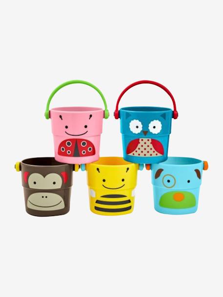 Zoo jouets de bain 5 tasses SKIP HOP multicolore 1 - vertbaudet enfant 