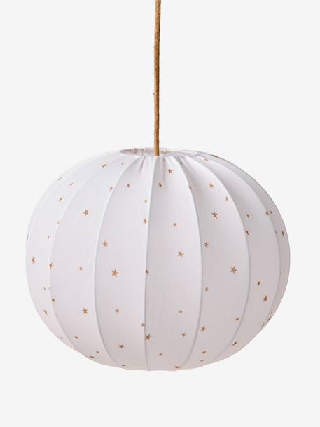 Abat jour boule en tissu pour suspension beige 2 - vertbaudet enfant 