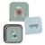 Lot de 3 boites gigognes en inox tiny team dog Vert 2 - vertbaudet enfant 