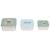 Lot de 3 boites gigognes en inox tiny team dog Vert 5 - vertbaudet enfant 