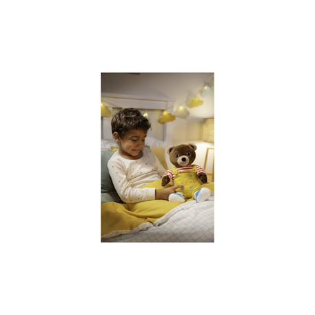 Peluche - petit ours brun peluche interactive musicale et conteuse d'histoires - 28 cm Marron 6 - vertbaudet enfant 