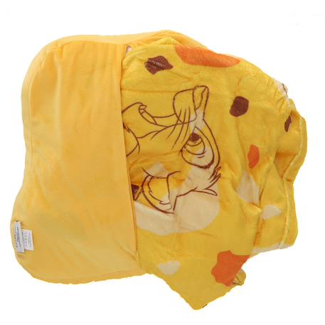 Coussin plaid disney  2 en 1 roi lion simba polyester Orange fonce 2 - vertbaudet enfant 