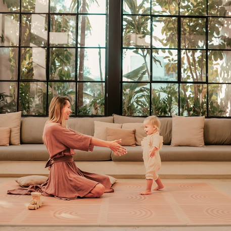 Tapis de jeu Haven Beige+Beige à motifs+Beige à rayures+Beige clair+Beige clair à motifs+Beige Losange+Camel+Marron Losange+Vert à motifs 42 - vertbaudet enfant 