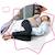 Coussin de grossesse et allaitement Fluffy+Graphique+Plumes 8 - vertbaudet enfant 