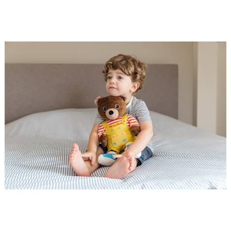 Peluche - petit ours brun peluche interactive musicale et conteuse d'histoires - 28 cm Marron 4 - vertbaudet enfant 