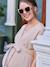 Robe grossesse en gaze de coton bio argile+vert sauge 3 - vertbaudet enfant 