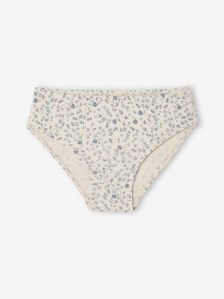 Lot de 5 culottes fille côtelées écru 2 - vertbaudet enfant 